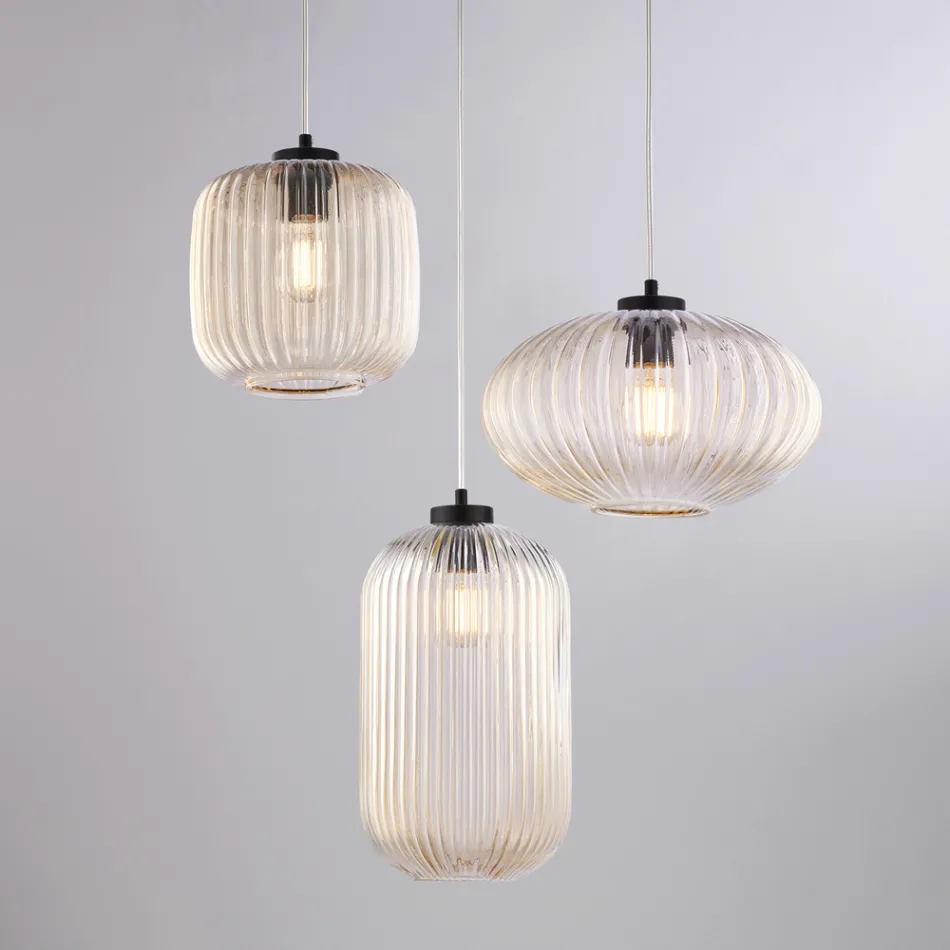 A bright designer accessory in glass and metal, made in Italy, with a stylish look - Tucana Viadurini