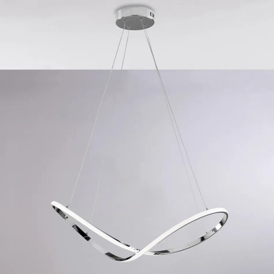 A luminous glass and metal accessory made in Italy with an elegant taste – Apollo Viadurini