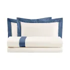 King Size Duvet Cover Set in 100% Cotton and 10% Cotton Satin - Detail Viadurini