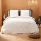 King Size Duvet Cover Set in 100% Cotton and 10% Cotton Satin - Detail Viadurini