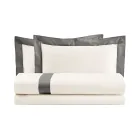 King Size Duvet Cover Set in 100% Cotton and 10% Cotton Satin - Detail Viadurini