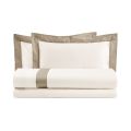 Double Duvet Cover Set in 100% Cotton and 10% Cotton Satin - Detail