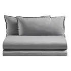 Complete Double Duvet Cover in Pure Garment-Dyed Cotton - Delicacy Viadurini