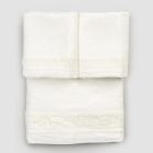 Double bed sheet set in light linen with embossing - Goffro Viadurini