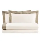 Complete Double Bed in 100% Cotton and 10% Cotton Satin - Detail Viadurini