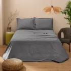 Double Bed Complete in Pure Cotton Garment Dyed and Shaded - Delicacy Viadurini