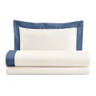 Full Queen Size Bed Set in 100% Cotton and 10% Cotton Satin - Detail Viadurini
