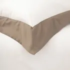 Full Queen Size Bed Set in 100% Cotton and 10% Cotton Satin - Detail Viadurini