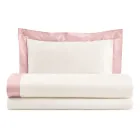 Full Queen Size Bed Set in 100% Cotton and 10% Cotton Satin - Detail Viadurini