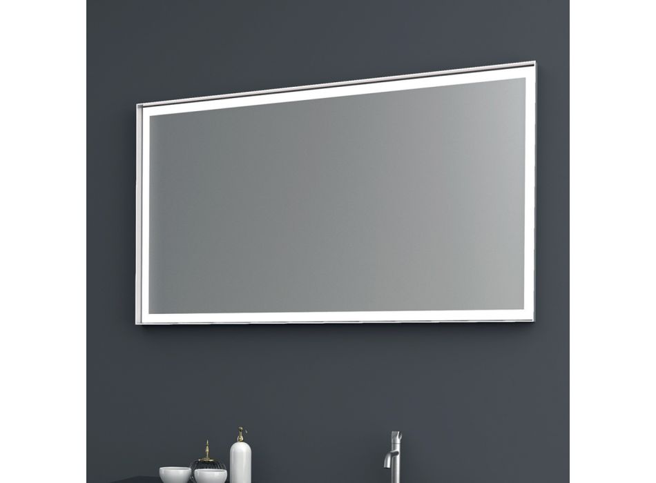 Composition 2 Suspended Bathroom Furniture in Platinum Lacquered Mdf 120 cm - Renga Viadurini