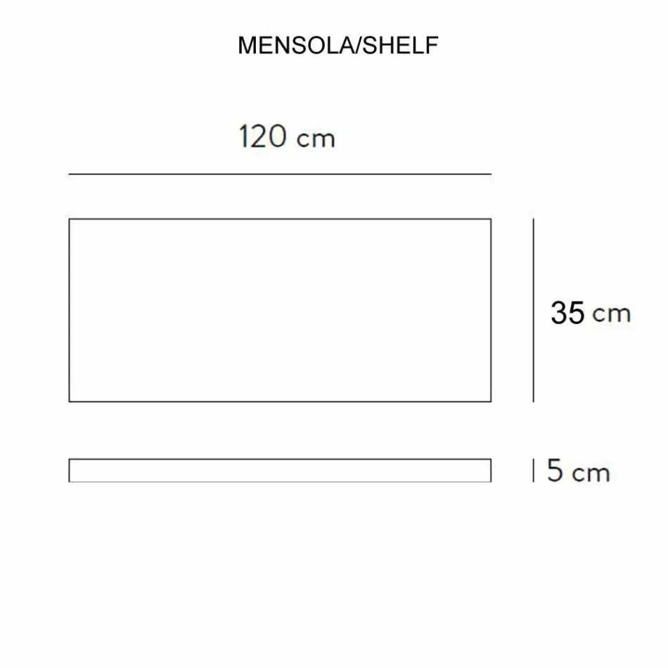 Composition 3 Suspended Bathroom Furniture in Porcelain Stoneware 4 Finishes - Rambina Viadurini