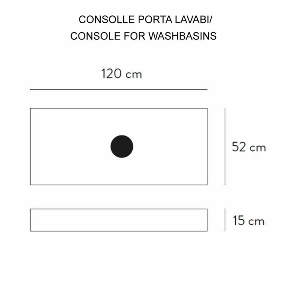 Composition 3 Suspended Bathroom Furniture in Porcelain Stoneware 4 Finishes - Rambina Viadurini