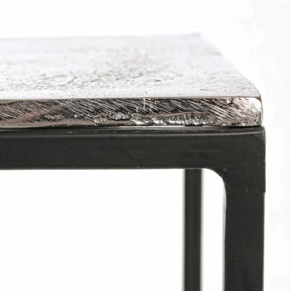 Composition 3 Coffee Tables in Aluminum and Steel Homemotion - Salvio Viadurini