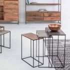 Composition 3 Coffee Tables in Aluminum and Steel Homemotion - Salvio Viadurini