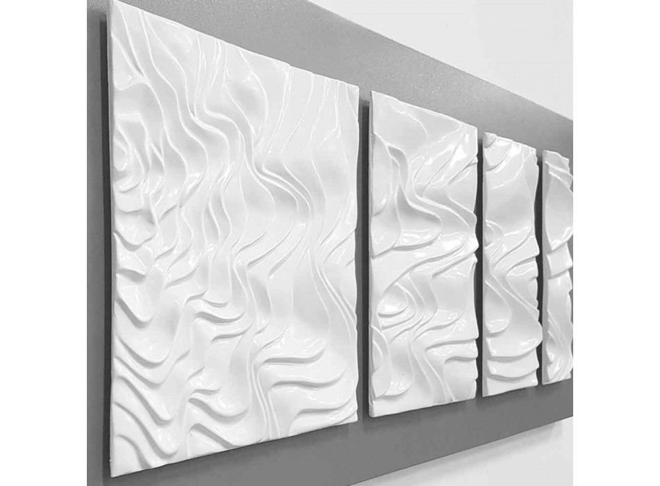 Wall Composition of Design Decoration in Modern Abstract Ceramic - Verno Viadurini