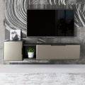 Modern Living Room Wall Composition in MDF Made in Italy - Linn