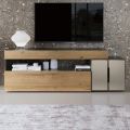 Modern Design Wall Composition in MDF Made in Italy - Kristin