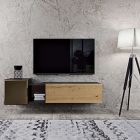 Wall Composition for the Living Area of Modern Design Made in Italy - Margit Viadurini