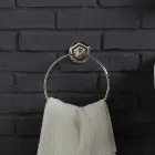 Bathroom furniture composition with washbasin on metallic structure Beauty Viadurini