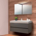 Bathroom Cabinet 120 cm, Mirror and Wash Basin  – Becky