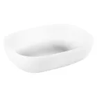 White Bathroom Composition with Ground Support and Design Accessories - Georges Viadurini