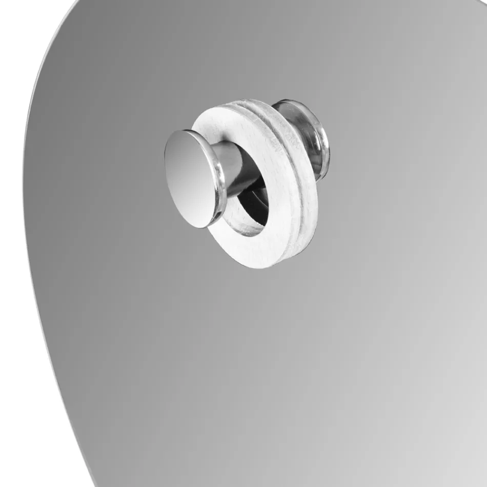 White Bathroom Composition with Cabinet, Mirror and Accessories - Sylviane Viadurini