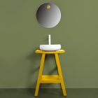 Yellow Bathroom Composition Including Mirror and Accessories - Maryse Viadurini
