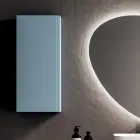 Bathroom Composition with 2 Bases with 1 Drawer Each and Mirror - Titan Viadurini