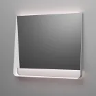 Bathroom Composition with 2 Drawers, White Sink, Mirror and Wall Cabinet - Elios Viadurini