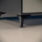 Bathroom Composition with 3 Matte Dove Gray Drawers, Mirror, and Sink - Velaria Viadurini