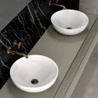Bathroom Composition with 4 Drawers, 2 Ceramic Sinks and Mirror - Titan Viadurini