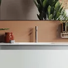 Bathroom Composition with Suspended Base, Mirror and Washbasin Made in Italy - Dream Viadurini