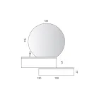 Bathroom Composition with Drawers, Ceramic Sink, and LED Mirror - Elios Viadurini