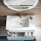Bathroom composition with Calacatta HPL top Made in Italy - Talassa Viadurini
