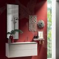 Bathroom Composition with 180° Swivel Mirror, Made in Italy Base and Washbasin - Kilos