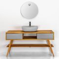 Bathroom Composition with Washbasin Complete with Enameled Accessories - Georges