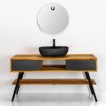 Ground Bathroom Furniture Composition Including Accessories and Washbasin - Georges