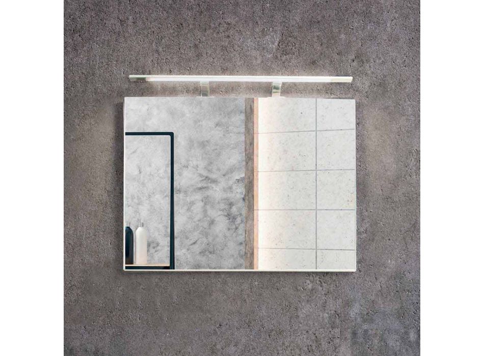 Composition Suspended Bathroom in Mdf Lacquered Made in Italy - Becky Viadurini