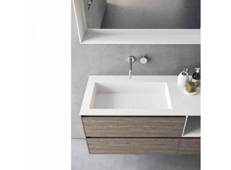 Bathroom Furniture Composition, Modern and Suspended Design Made in Italy - Callisi8