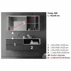 Bathroom Furniture Composition, Modern and Suspended Design Made in Italy - Callisi8 Viadurini