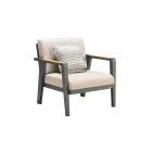 Outdoor Composition 3 Seater Sofa, 2 Armchairs and Coffee Table - Moira Viadurini