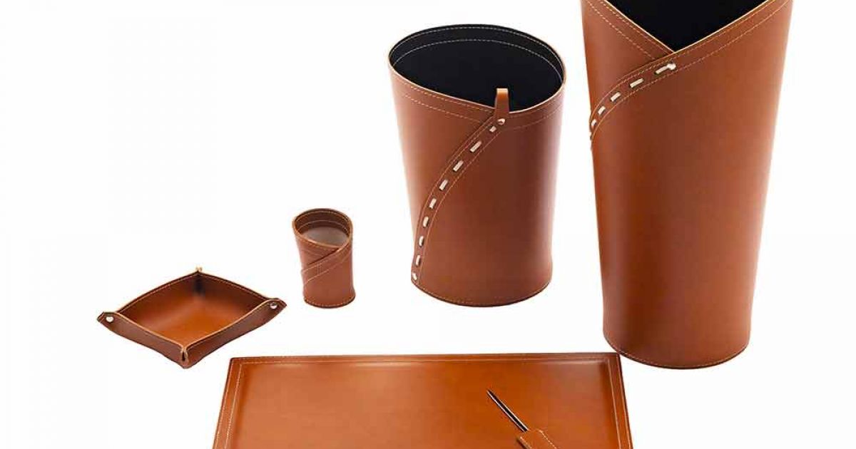 Office complements, paper cutters, object holders, umbrella stands