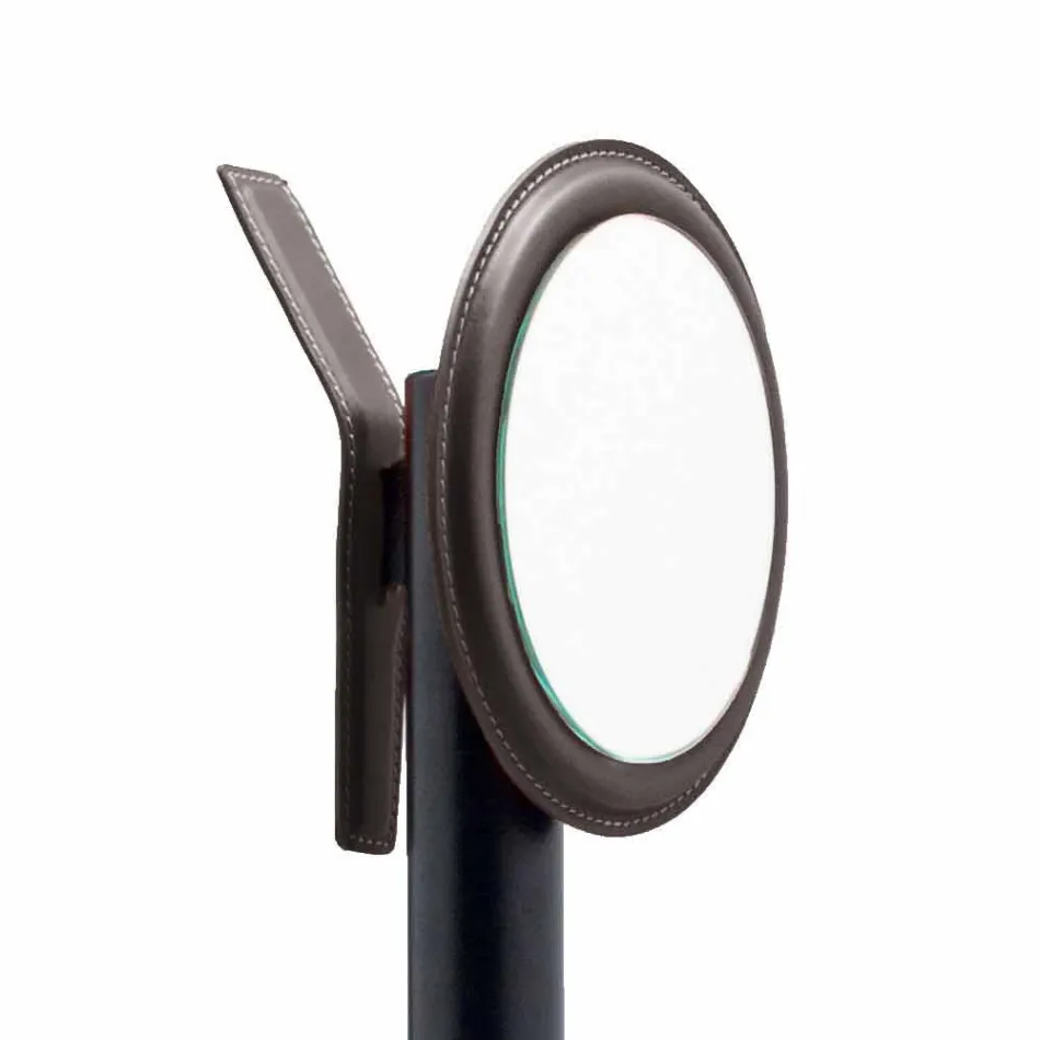 Modern Design Office Composition in Leather Made in Italy - Andrea Viadurini