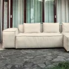 Composition of 1 Sofa, 1 Armrest and 1 Peninsula - Bizarre Viadurini
