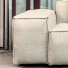 Composition of 1 Pouf with Backrest, 1 Pouf and 1 Peninsula - Bizarre Viadurini