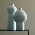 Composition of 2 Decorative Vases in Decorated Ceramic - Lampedusa Viadurini