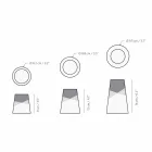 Composition of 3 Modern Candle Holders in Solid Pine Wood - White Viadurini