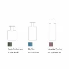 Composition of 3 Decorative Vases in Smoked, Blue and Amethyst Glass - Infinity Viadurini