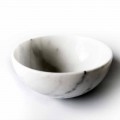 Composition of 4 Bowls in White Carrara Marble Made in Italy - Cremina
