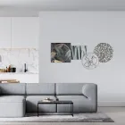 Composition of 4 Panels with the Stylization of the Kiss Made in Italy - Kanna Viadurini